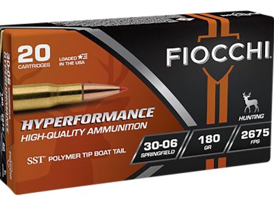Fiocchi 3006HSC Hyperformance  30-06Springfield 180gr Super Shock Tip 20 Per Box/10 Case