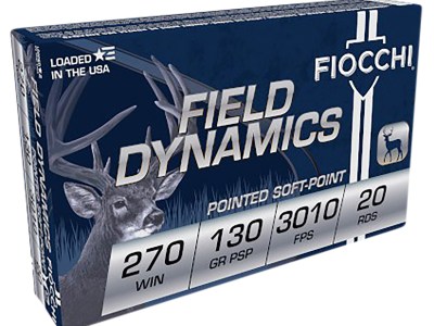Fiocchi 270SPB Field Dynamics  270Win 130gr Pointed Soft Point 20 Per Box/10 Case