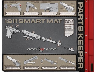 Real Avid AV1911SM 1911 Smart Mat Black/Red 19″ x 16″ 1911 Diagram Illustration