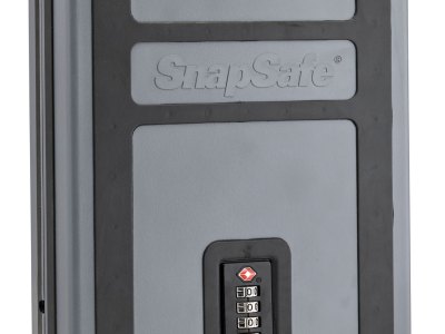 SnapSafe 75241 TrekLite Lock Box XL Combination Entry Gray Polycarbonate Holds 1 Handgun 10″ W x 7″ H x 2″ D