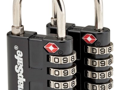 SnapSafe 76020 TSA Lock Resettable Open With Combination Metal 2 Per Pkg
