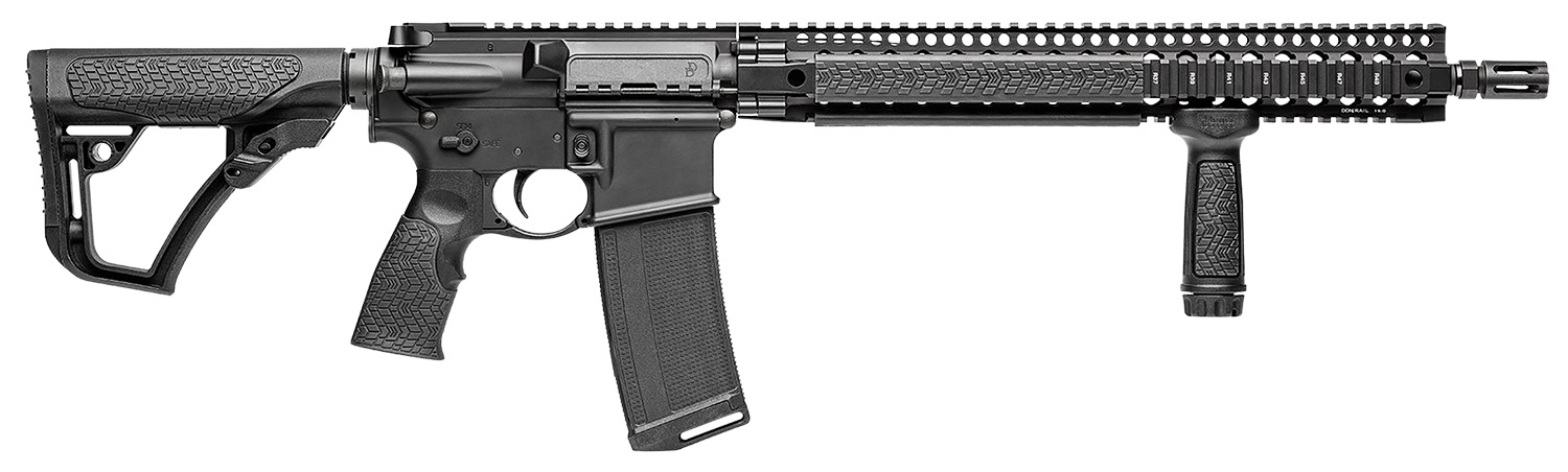 Daniel Defense 0214515175047 DDM4 V9 5.56x45mm NATO 16″ 30+1 Black Hard Coat Anodized 6 Position w/SoftTouch Overmolding Stock