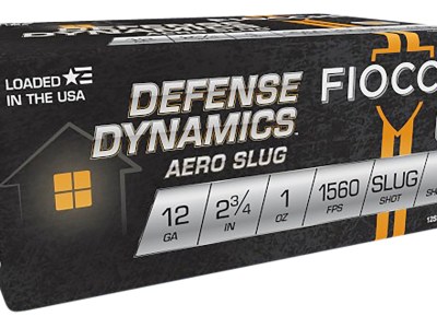 Fiocchi 12SLUG Defense Dynamics Aero 12Gauge 2.75″ 1oz RifledSlug Shot 10 Per Box/25 Case