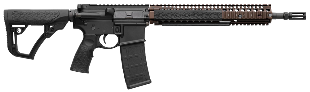 Daniel Defense 0208806027011 DDM4 M4A1 5.56x45mm NATO 30+1 14.50″ Threaded Barrel, Black Hard Coat Anodized Receiver, 6 Position Stock w/SoftTouch Overmolding, Flat Dark Earth Handguard