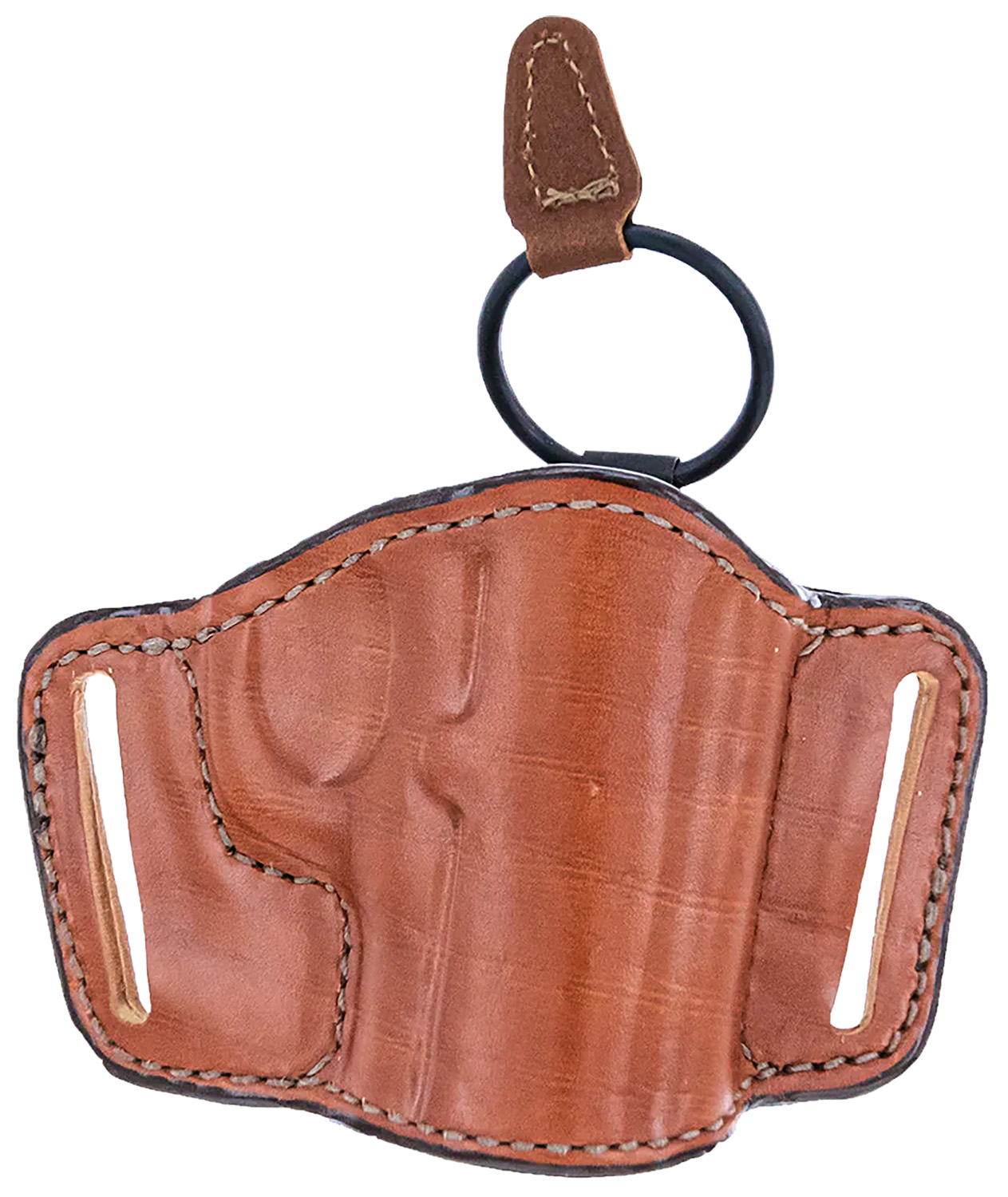 Bianchi 19242 105 Minimalist Belt Slide Holster Size 01 OWB Open Top Style made of Leather with Tan Finish fits 2″ Barrel Ruger SP101 & S&W J-Frame for Right Hand