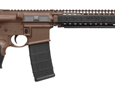 Daniel Defense 0208815126055 DDM4 M4A1 *CA Compliant 5.56x45mm NATO 14.50″ 10+1 Mil-Spec Brown Cerakote 6 Position w/SoftTouch Overmolding Stock