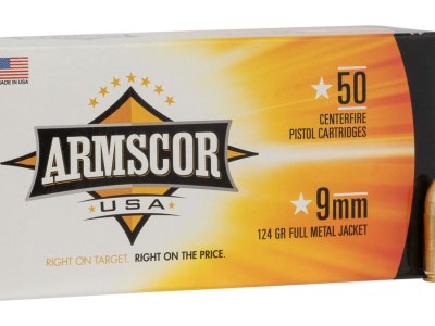 Armscor FAC94 USA  9mmLuger 124gr Full Metal Jacket 50 Per Box/20 Case