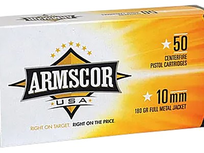 Armscor FAC102N USA  10mmAuto 180gr Full Metal Jacket 50 Per Box/20 Case