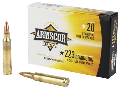 Armscor FAC2238N USA  223Rem 62gr Full Metal Jacket 20 Per Box/50 Case