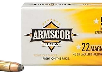 Armscor FAC22M1N USA  22WMR 40gr Jacketed Hollow Point 50 Per Box/40 Case