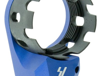 Strike ARECN&EEPBLU AR Castle Nut and Extended End Plate Steel