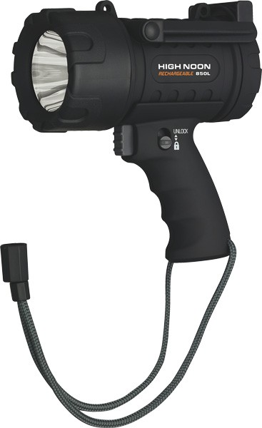 BROWNING HIGH NOON LED SPOTLT – 850 LUMENS RECHARGEABLE BLACK