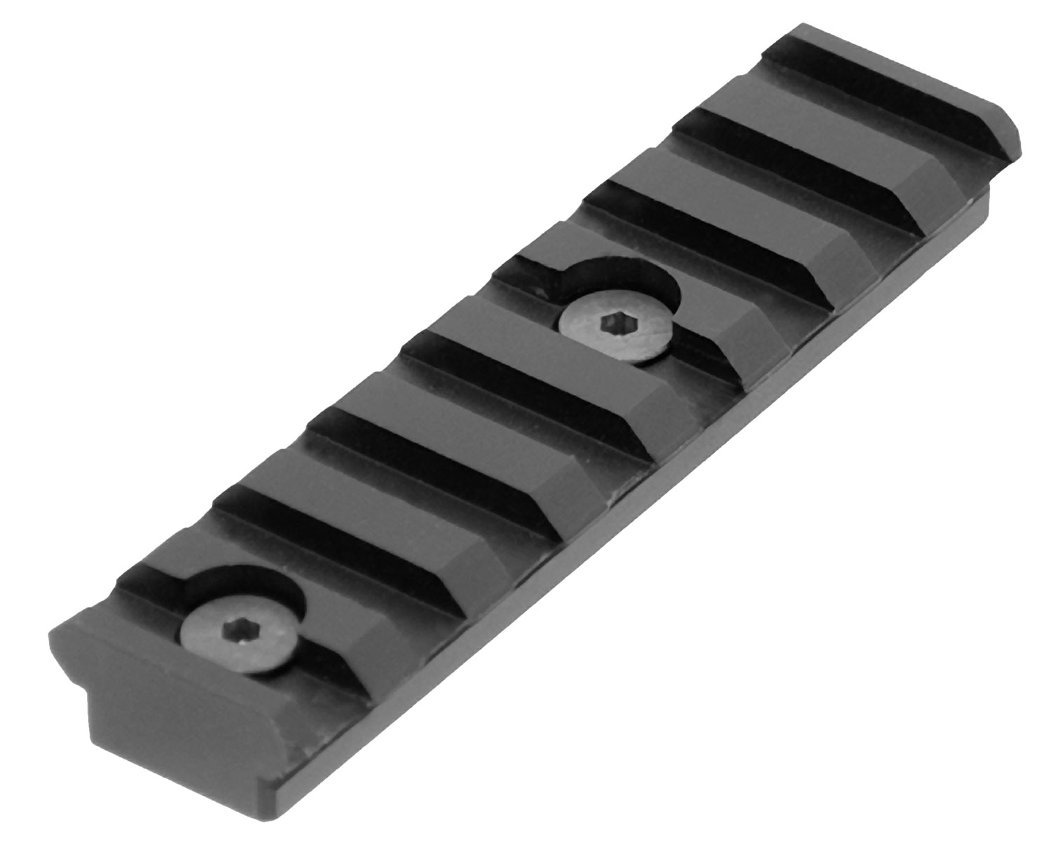 UTG Pro MTURS04M 3.14″ KeyMod Picatinny Rail Section 8 Slots  Black Anodized