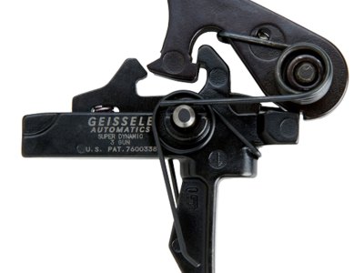 Geissele Automatics 05166 SD 3 Gun Flat Trigger with 4.50-5.50 lbs Draw Weight & Black Oxide Finish for AR-15/AR-10