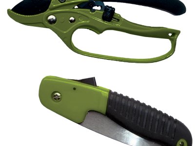 HME HCP2 Hunter’s Combo Pack 7″ Folding Saw Polymer Black with Shears