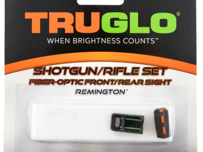 TruGlo TG110W Fiber-Optic Sights For Remington  Black | Red Fiber Optic Front Sight | Green Fiber Optic Rear Sight