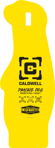 CALDWELL AR500 PRARIE DOG TRGT – 3/8″  AR500 STEEL YELLOW