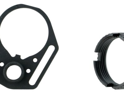 Strike Industries ARMFEP&ACN Multi-Function End Plate and Castle Nut Steel Black
