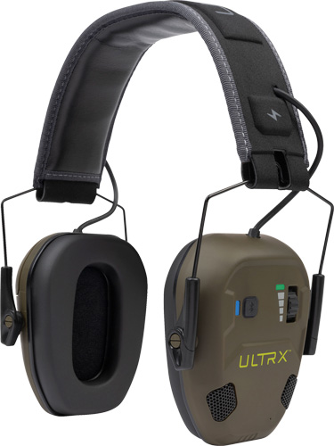 ULTRX BIONIC FUSE ION E-MUFF – BLUETOOTH EARMUFF 22db OLIVE