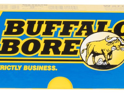 Buffalo Bore Ammunition 47D20 Hunting & Sniping Strictly Business 458SOCOM 400gr Semi Jacketed Flat Point 20 Per Box/12 Case