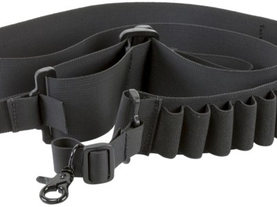 Aim Sports DSBS1 Deluxe  Black Nylon Bandolier Shotgun Holds 14 Shells