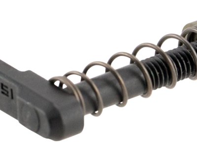 Strike Industries ARSMCFDE Magazine Catch  made of Black Steel with Flat Dark Earth 6061-T6 Aluminum Release Button for AR-Platform