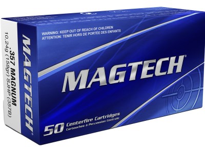 Magtech 357B Range/Training  357Mag 158gr Semi Jacketed Hollow Point 50 Per Box/20 Case