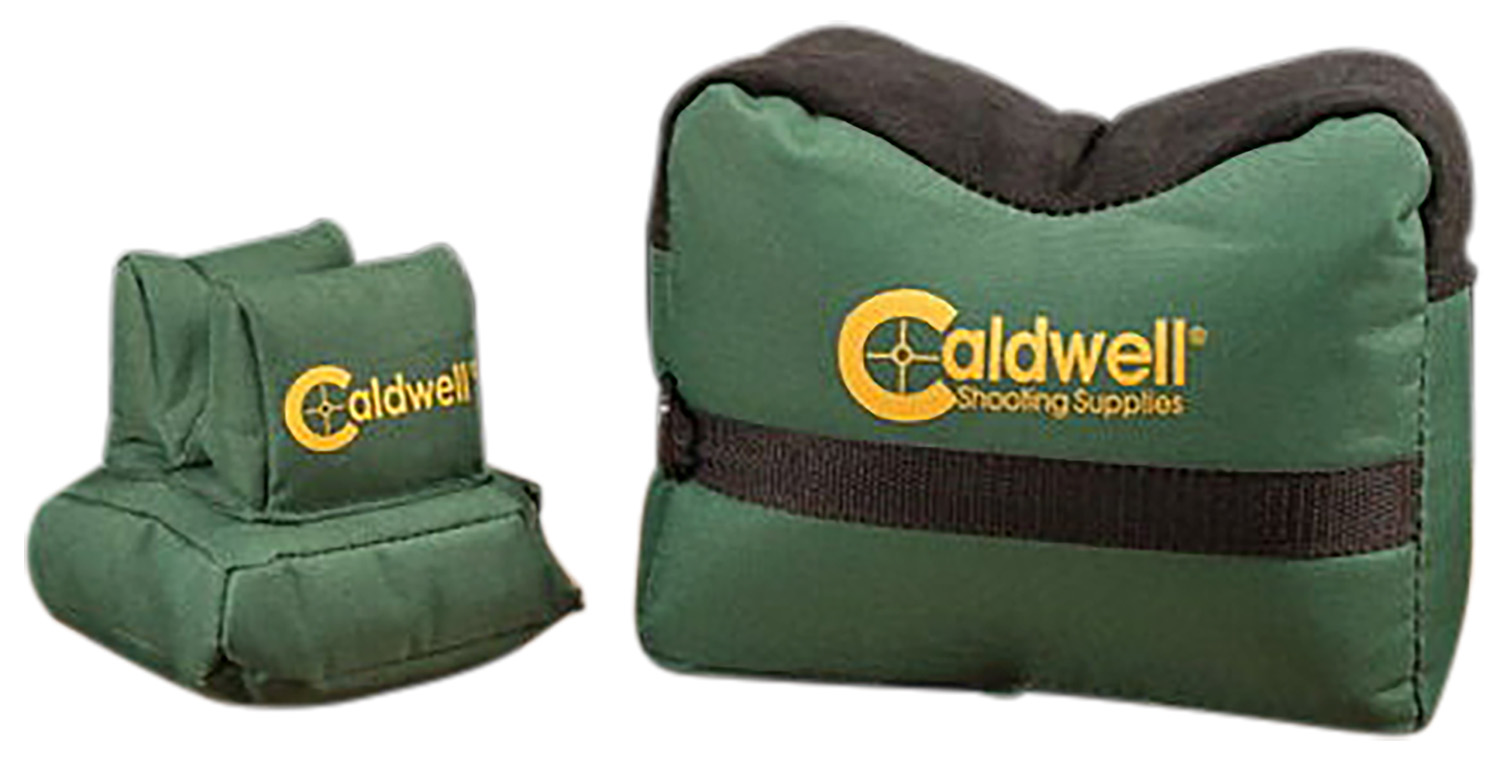 Caldwell 939333 DeadShot Shooting Bag Combo Prefilled Dark Green 600D Polyester Includes Front and Rear Bags