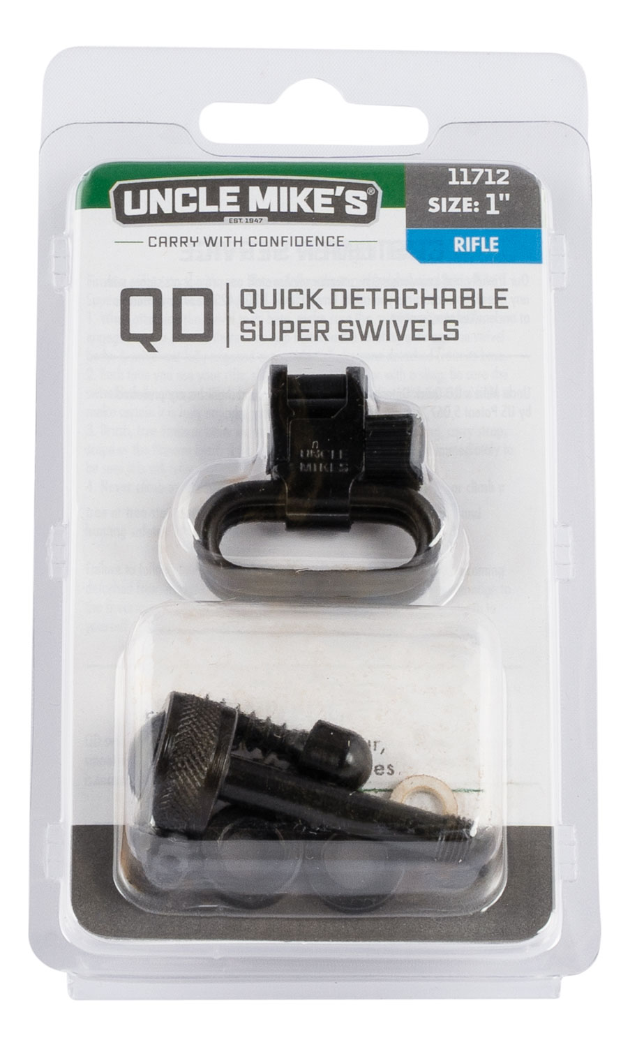 Uncle Mike’s 11712 Super Swivel  for Remington 7400/ Four Autoloaders Blued 1″ Loop