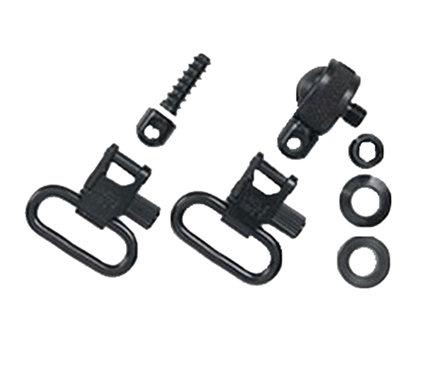Uncle Mike’s 15612 Magnum Swivel Set Quick Detach 115 MC Blued 1″ Loop for Most Pump & Auto Shotguns