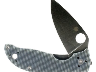 Spyderco C220GPGY Polestar  3.30″ Folding Drop Point Plain CTS BD1 SS Blade Gray G10 Handle Includes Pocket Clip