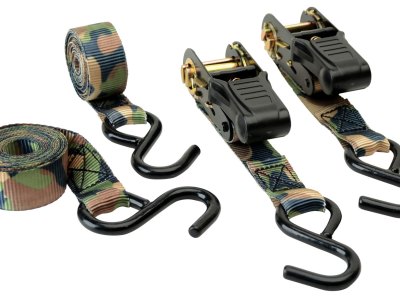 HME RS4PK Camouflage Ratchet Tie Down Straps Camouflage 4 Pack