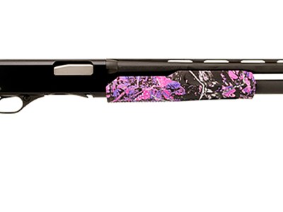 Stevens 22560 320 Field Compact 20 Gauge Pump 3″ 5+1 26″ Matte Black Vent Rib Barrel, Matte Black Aluminum Drilled & Tapped Receiver, Fixed Muddy Girl Synthetic Stock, Ambidextrous