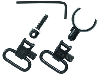 Uncle Mike’s 15972 Magnum Band Swivel Set Blued Steel, 1″ Loop Size, Quick Detach 115 SG-4 Style for Some 20 Gauge Shotguns