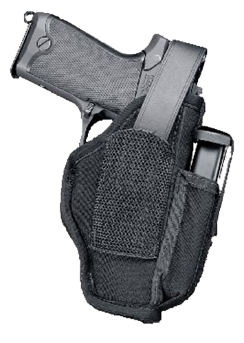 Uncle Mike’s 70050 Sidekick Hip Holster IWB/OWB Size 05 Black Laminate Belt Clip Fits Large Semi-Auto Fits 4.50-5″ Barrel Ambidextrous