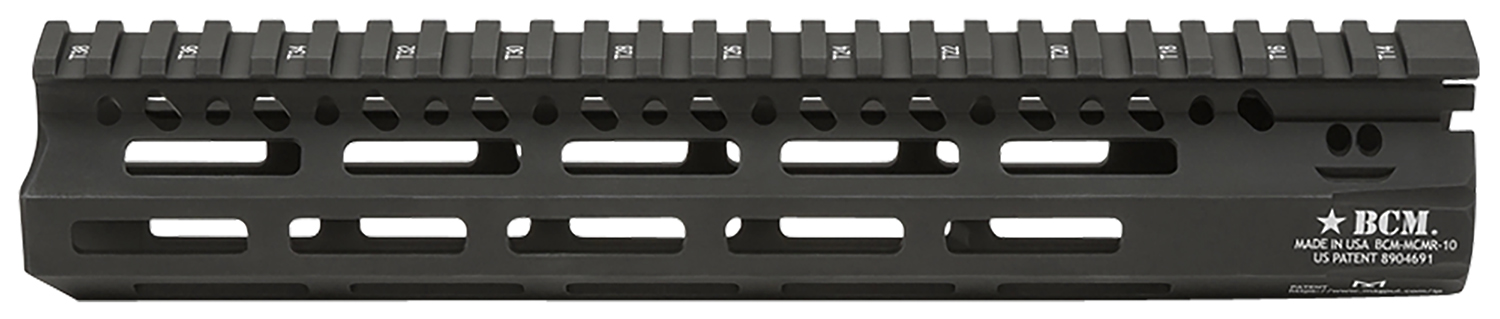 BCM MCMR10556BLK BCMGunfighter MCMR 10″ M-LOK, Free-Floating Style Made of Aluminum with Black Anodized Finish for AR-Platform
