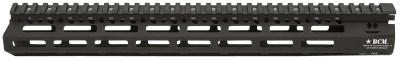 BCM MCMR15556BLK BCMGunfighter MCMR 15″ M-LOK, Free-Floating Style Made of Aluminum with Black Anodized Finish for AR-Platform