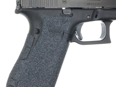 Talon Grips 379G Adhesive Grip  Compatible w/Glock 17/19x/22/24/31/34/35/37/45/47 Gen5 w/No Backstrap, Black Textured Granulate