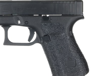 Talon Grips 383R Adhesive Grip  Glock Gen5 19/23/25/32/38/44 w/Medium Backstrap, Black Textured Rubber