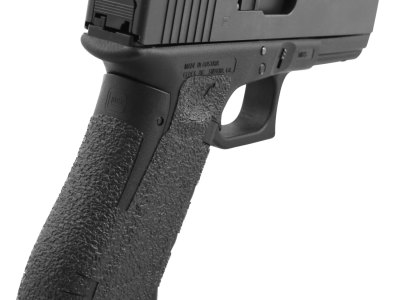 Talon Grips 379R Adhesive Grip  Compatible w/Glock 17/19x/22/24/31/34/35/37/45/47 Gen5 w/No Backstrap, Black Textured Rubber