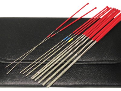 RamRodz 60021 Pro-Series Micro File Diamond Coated 9″ Long 12 PK Includes Case