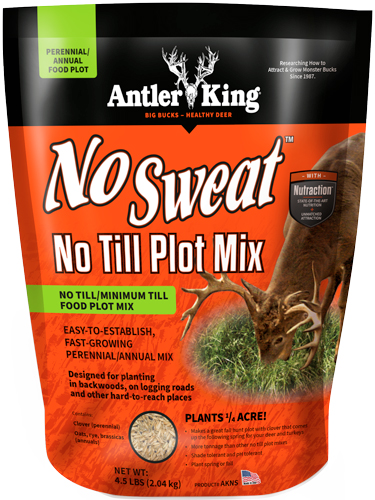 ANTLER KING NO-SWEAT NO-TILL – 1/4 ACRE 4.5LB SPRING/FALL