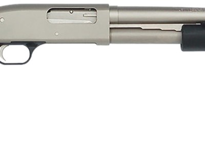 Mossberg 50299 590 Mariner 12 Gauge 8+1 3″ 20″ Cylinder Bore Barrel, Silver Marinecote Barrel/Receiver, Synthetic Stock, Includes Pistol Grip Conversion Kit