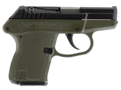 Kel-Tec P32BGRN P-32  32 ACP Caliber with 2.68″ Barrel, 7+1 Capacity, Green Finish Aluminum Frame, Serrated Blued Steel Slide & Green Polymer Grip