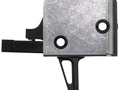 CMC Triggers 92503 Drop-In  Single-Stage Flat Trigger w/ 4-4.50 lbs Draw Weight & Black/Silver Finish
