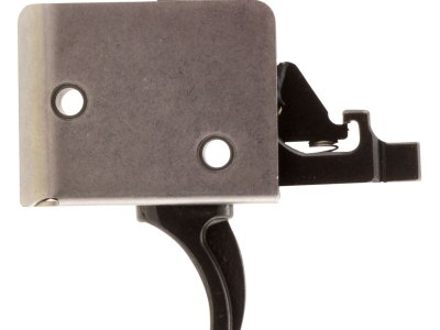 CMC Triggers 93502 Drop-In  Two-Stage Curved Trigger w/ 2-4 lbs Draw Weight & Black/Silver Finish
