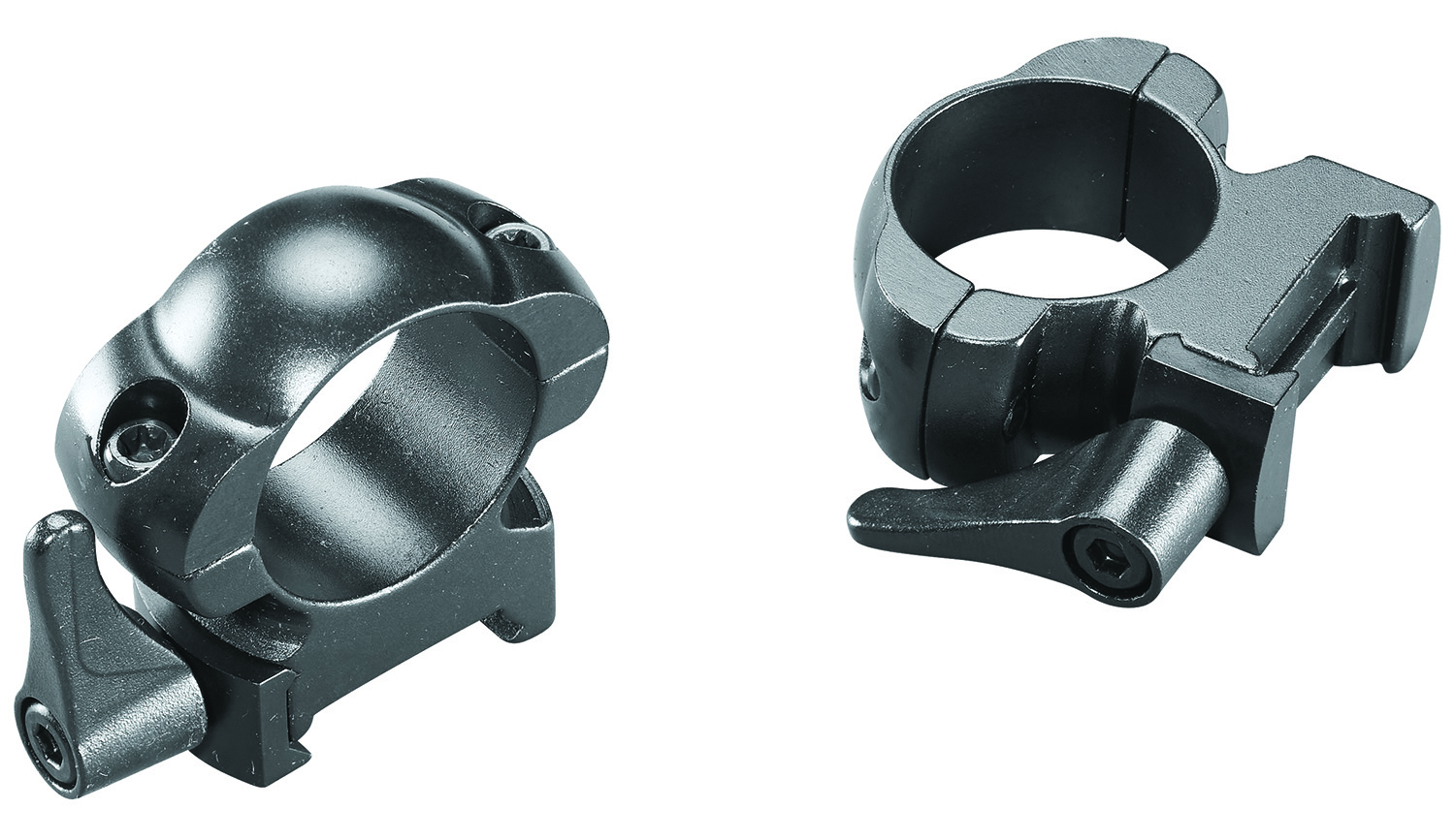 Weaver Mounts 49326 Lever Lok  Matte Black 1″ High