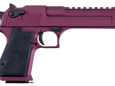 Magnum Research DE50BKC Desert Eagle Black Cherry 50 AE 7+1 6″ Black Barrel, Metallic Black  Cherry Cerakote Serrated Slide, Aluminum Frame w/Picatinny Rail & Beavertail Black Rubber Grips