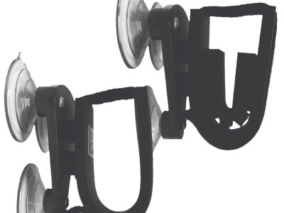 Rugged Gear 10010 Suction Cup Gun Holder Black Metal