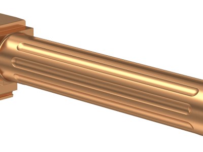 CMC Triggers 75513 Match Precision  9mm Luger 4.48″ Fluted/Match Grade/Threaded Bronze DLC Stainless Steel, Compatible w/ Glock 17 Gen3-4